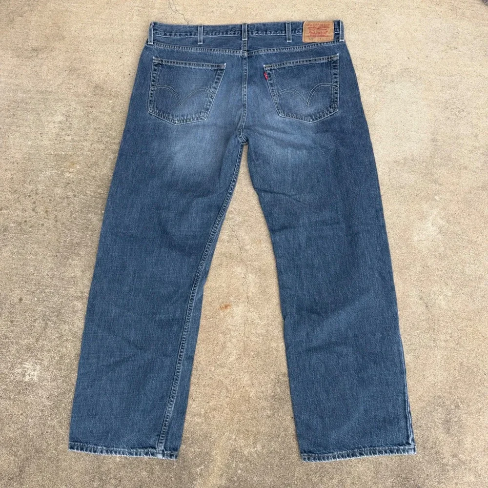 Levi's | 529 Low Rise Straight Jeans Y2K Blue Denim W40 L32 Baggy Streetwear